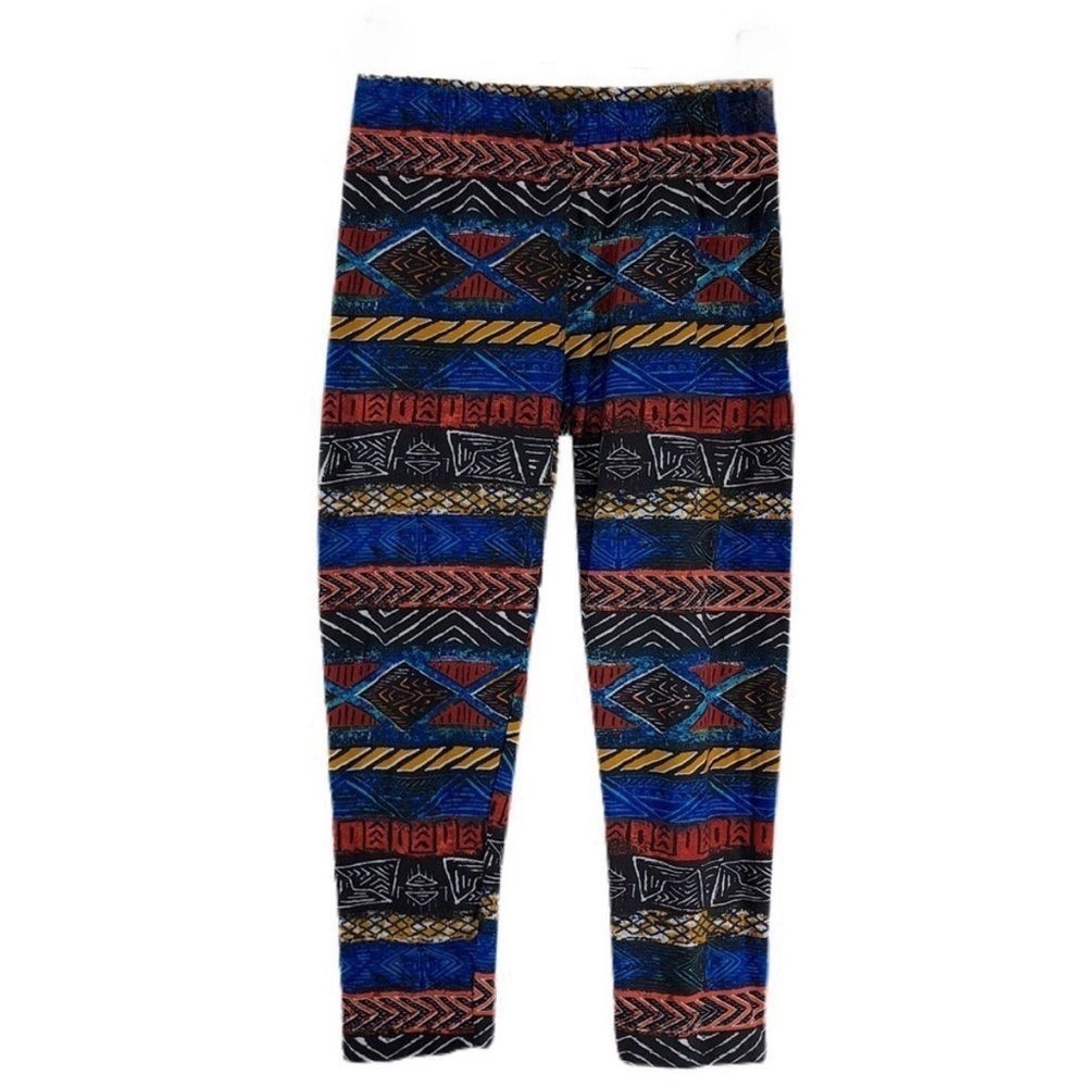 Eevee Butter Soft Blue & Rust Pattern Leggings
